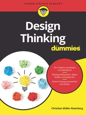cover image of Design Thinking f&uuml;r Dummies
